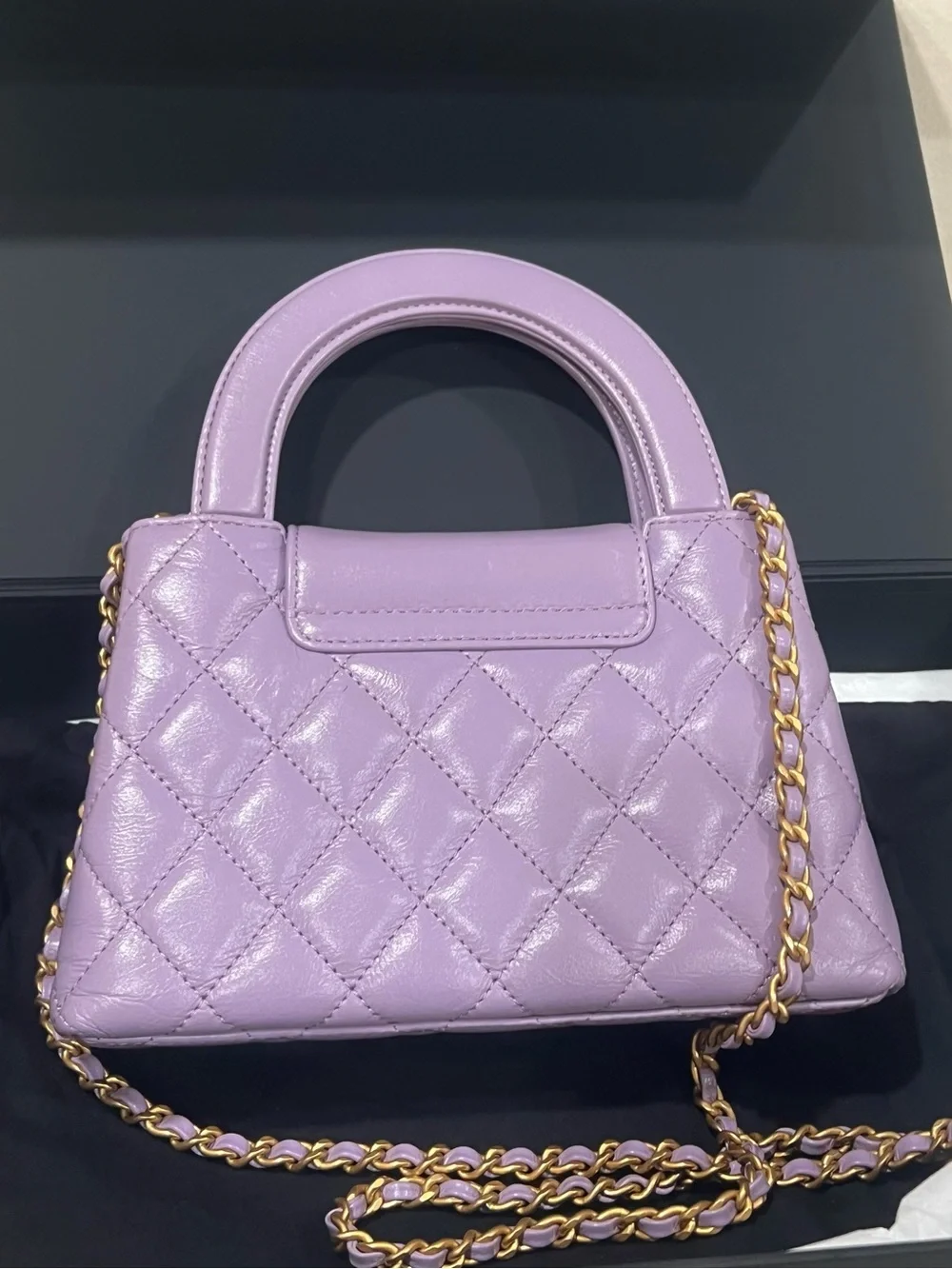 Chanel Kelly Lavender Aged Calfskin